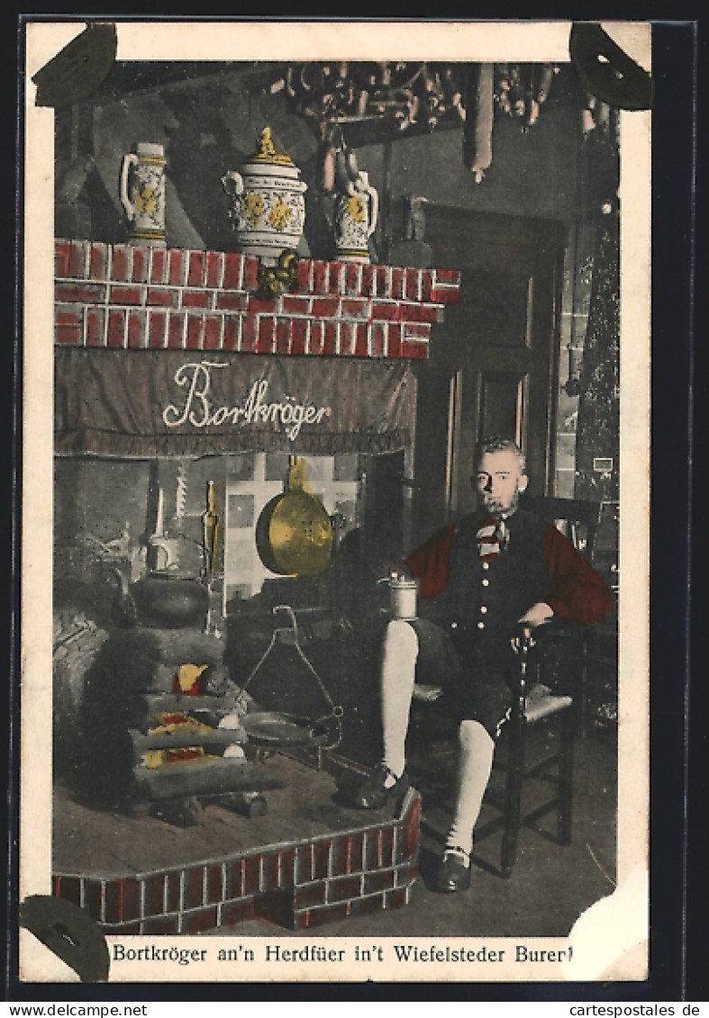 AK Wiefelstede, Wiefelsteder Burenhus to`n Bortkröger, Restaurant von Louis Franz