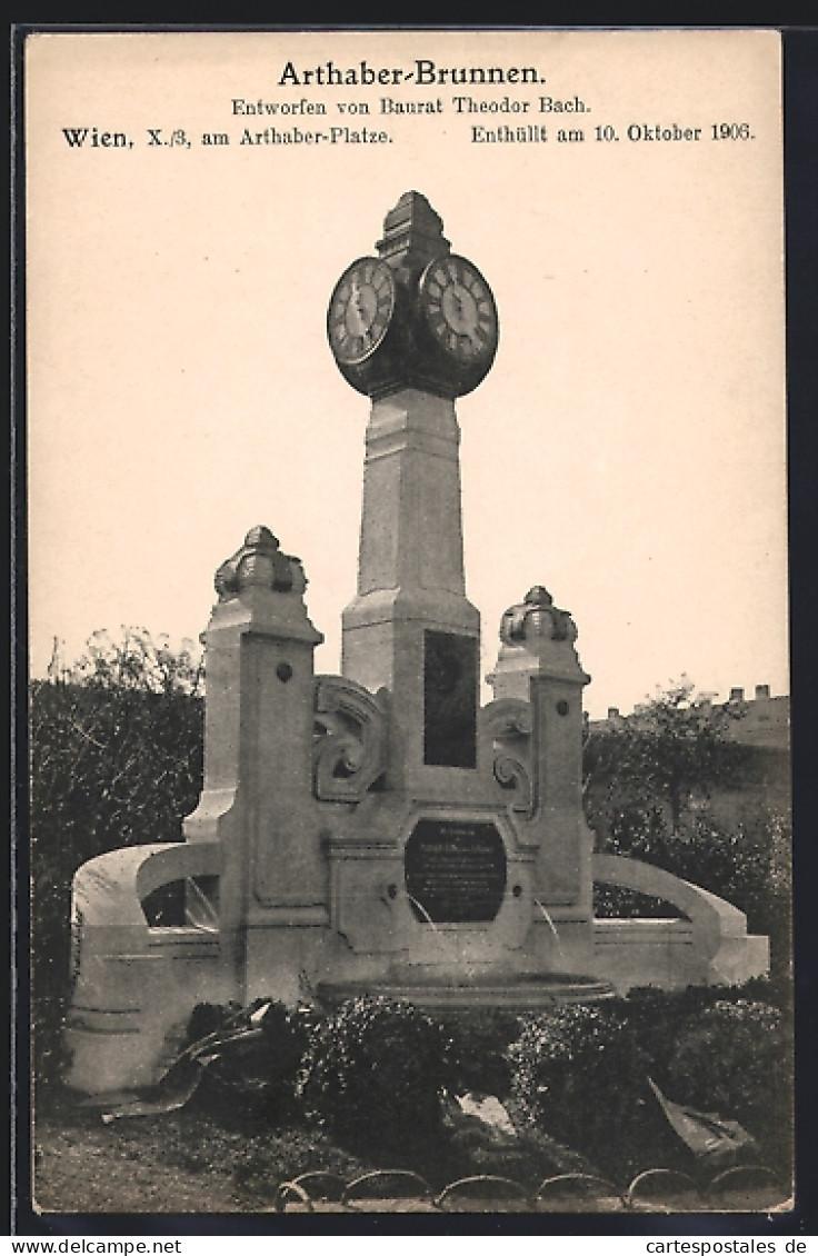 AK Wien, Arthaber-Brunnen am Arthaber-Platze