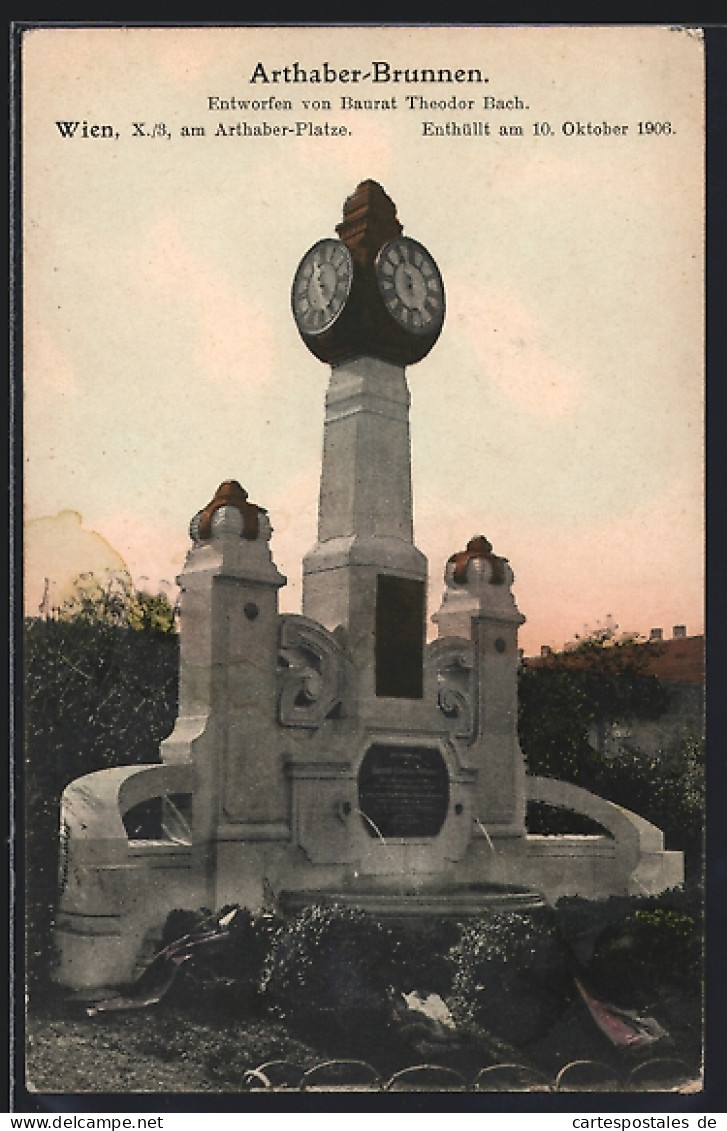 AK Wien, Arthaber-Brunnen am Arthaber-Platze