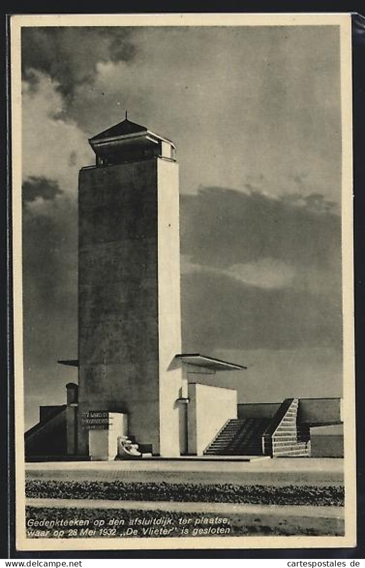 AK Wieringen, Gedenkteeken op den Afsluitdijk