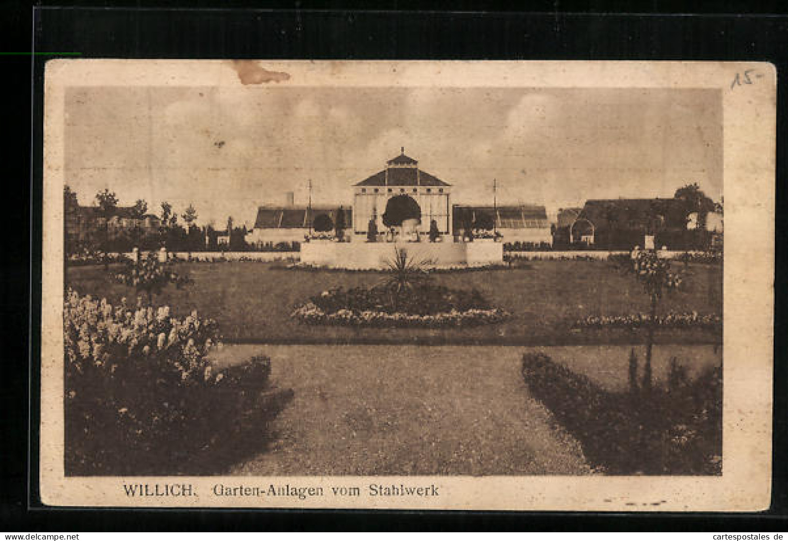 AK Willich, Garten-Anlagen vom Stahlwerk