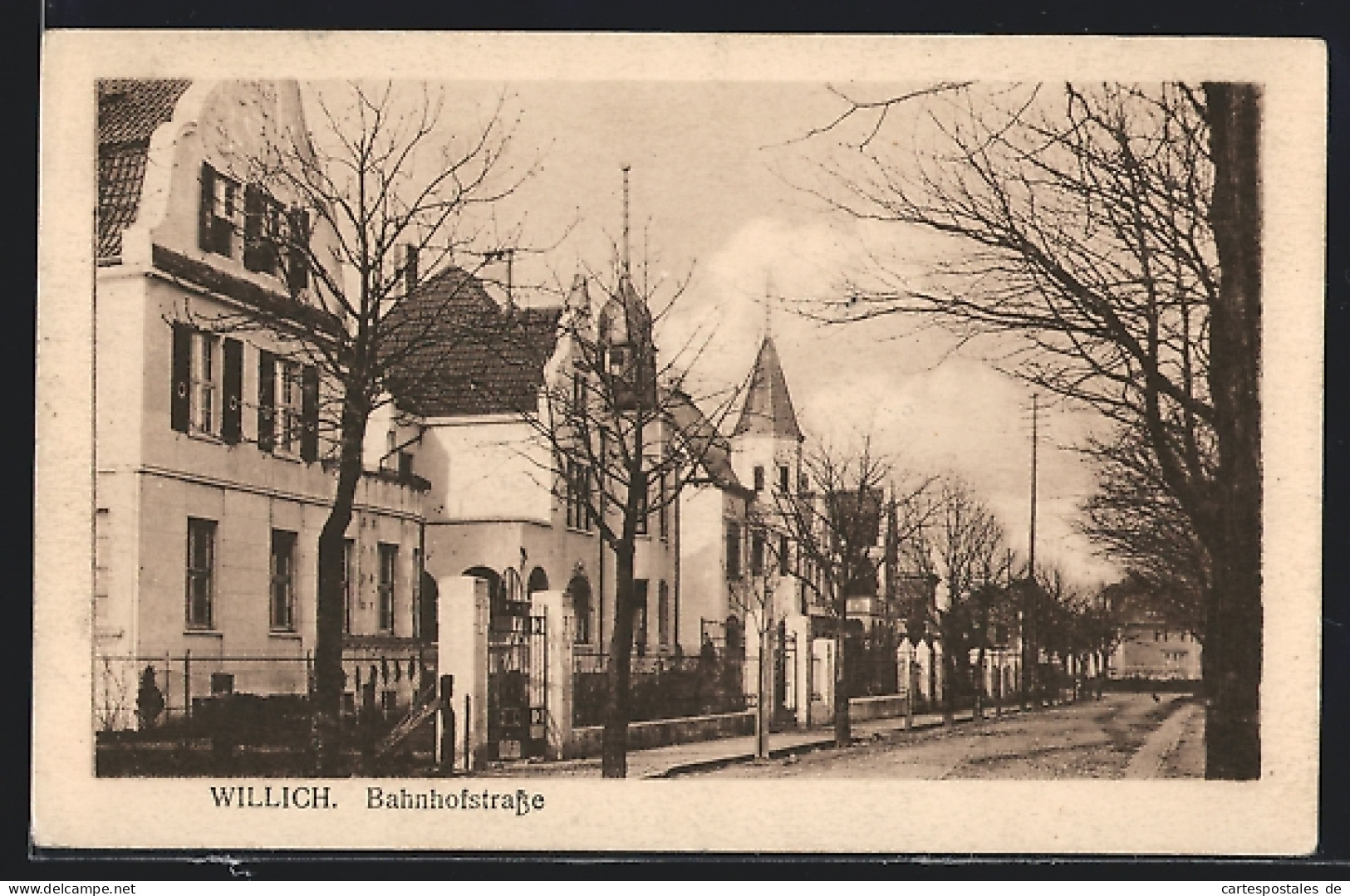 AK Willich, Partie auf der Bahnhofstrasse