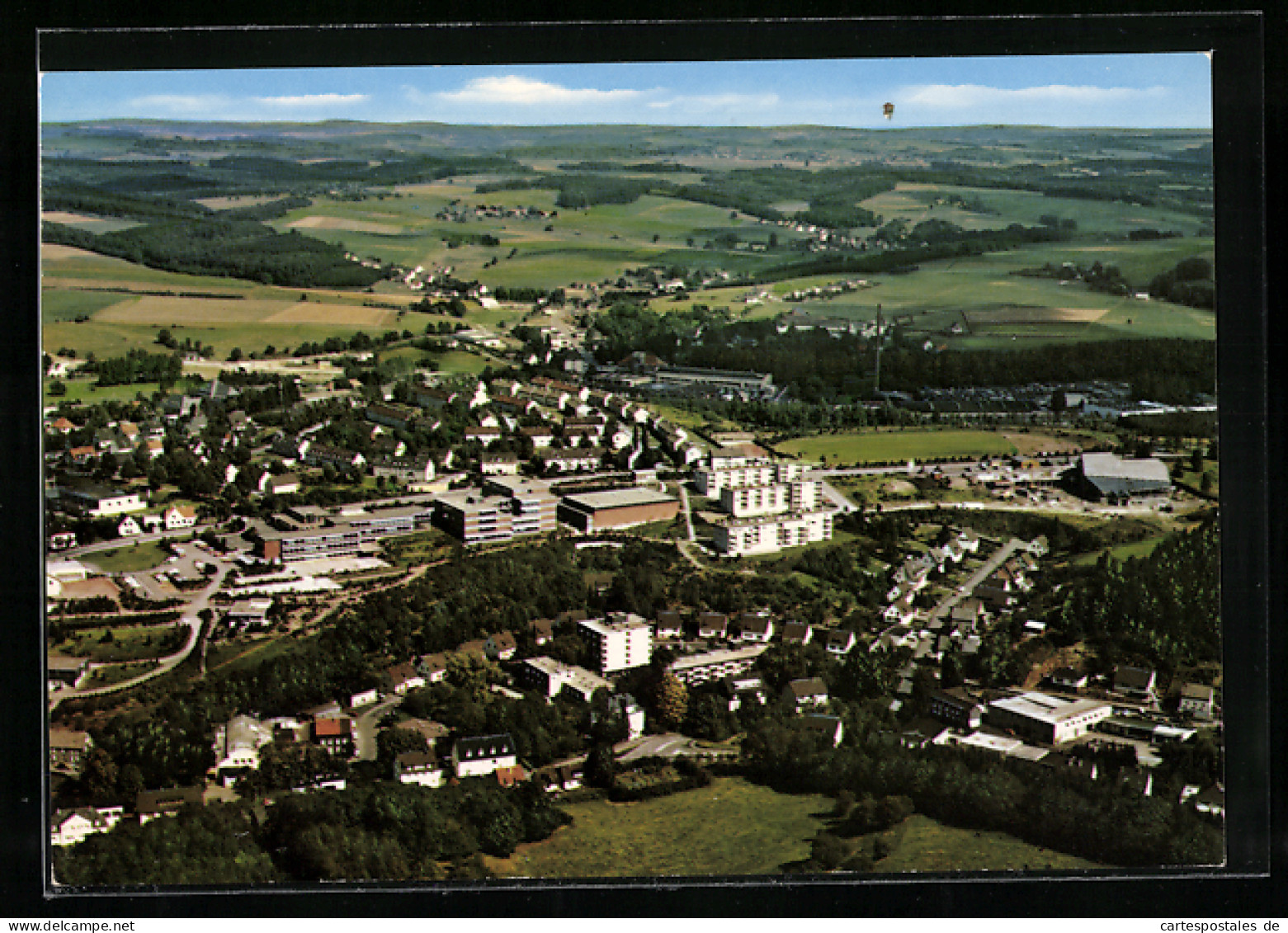 AK Wipperfürth, Ortsansicht aus der Vogelschau