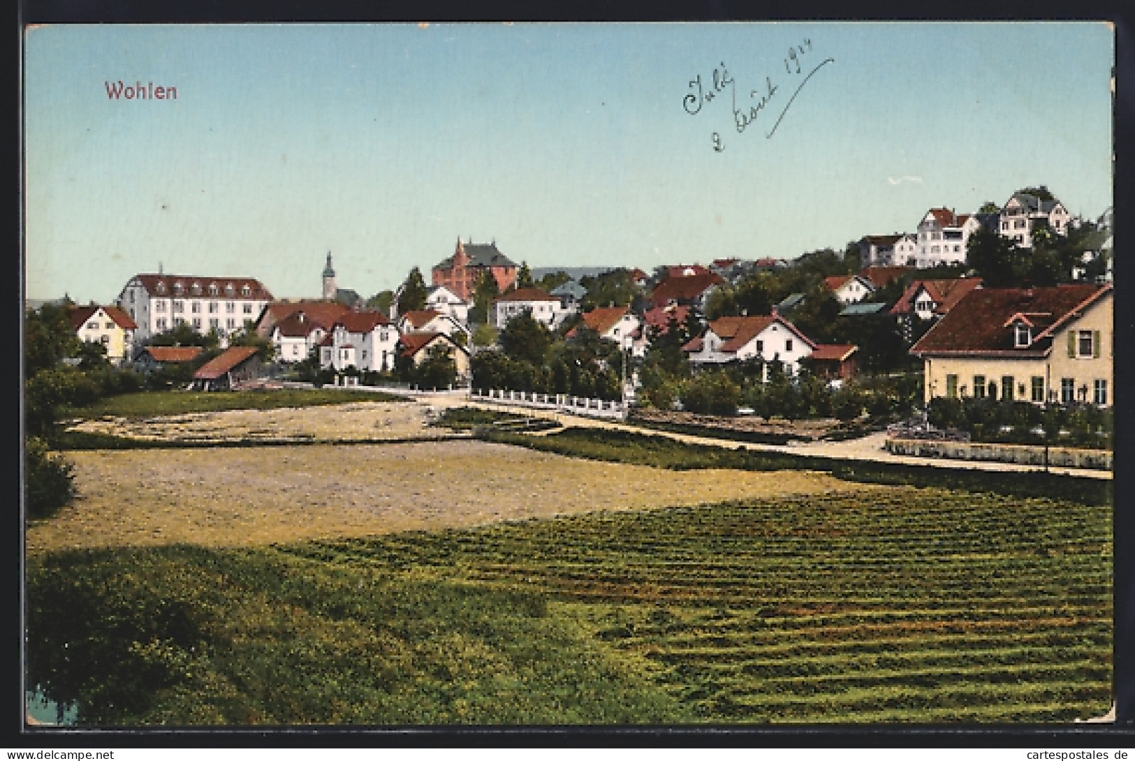 AK Wohlen, Teilansicht mit Kirche