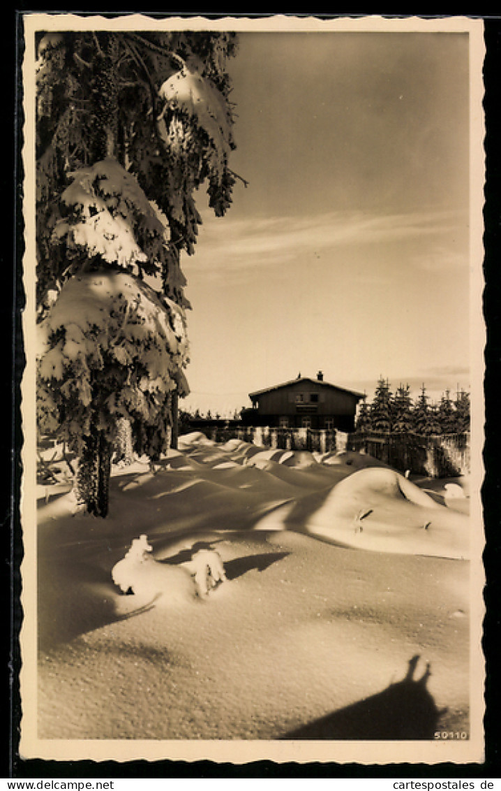 AK Wolfenbüttel, St. Barbara-Hütte der Fahrabteilung Wolfenbüttel im Winter