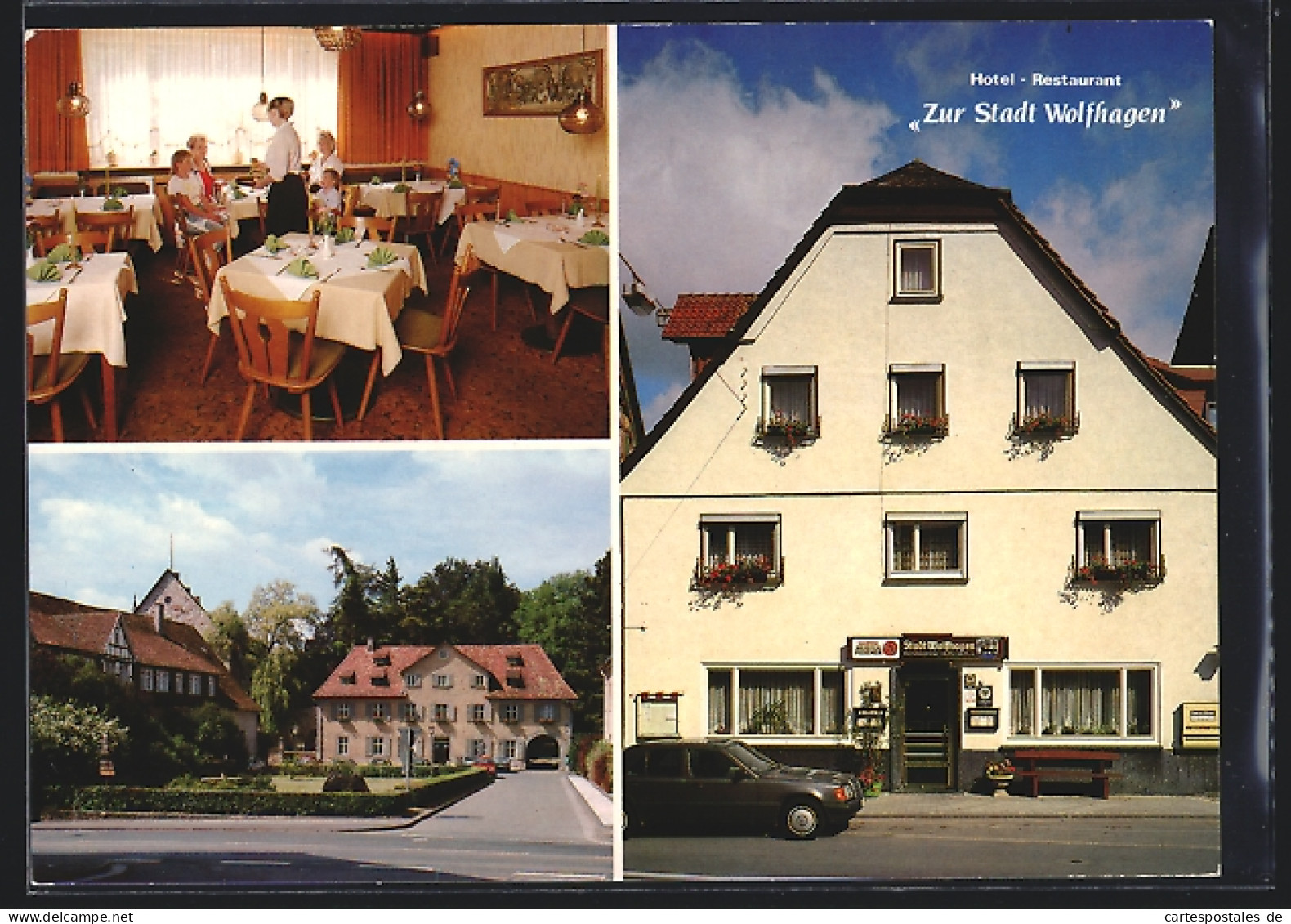AK Wolfhagen, Blick auf das Hotel-Restaurant Zur Stadt Wolfhagen, Innenansicht