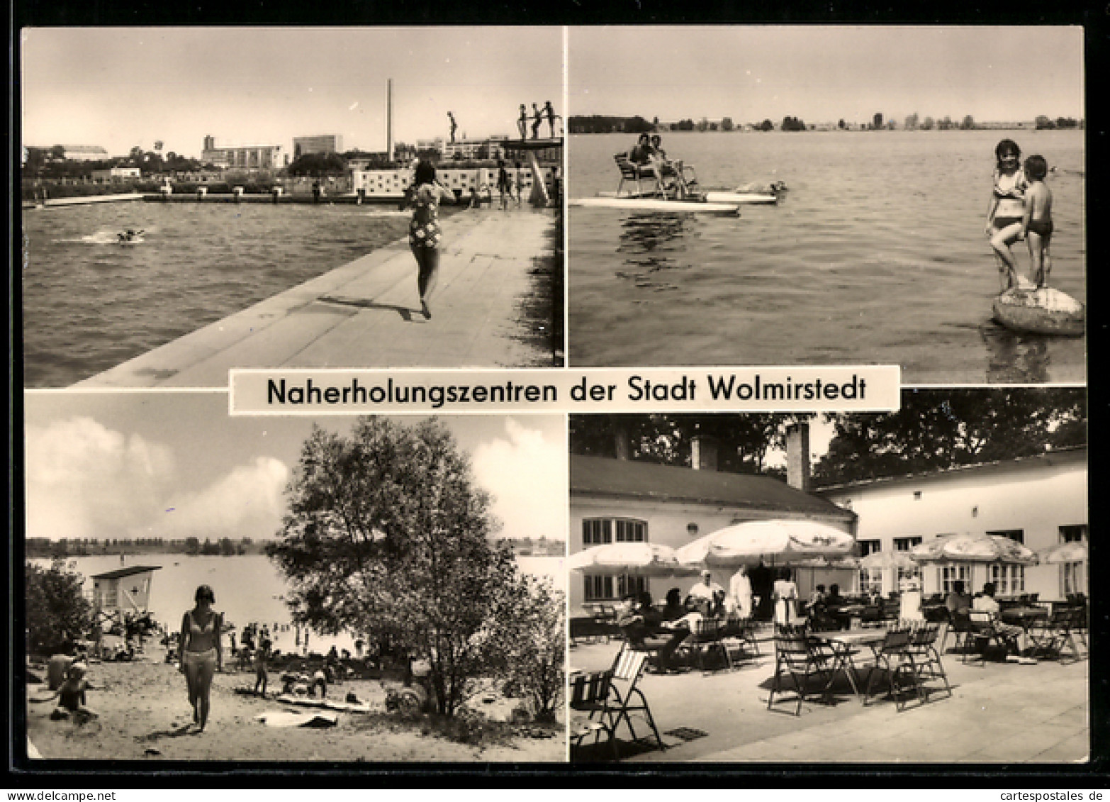 AK Wolmirstedt, HO-Gaststätte Küchenhorn, Schwimmbad, Jerisleber See