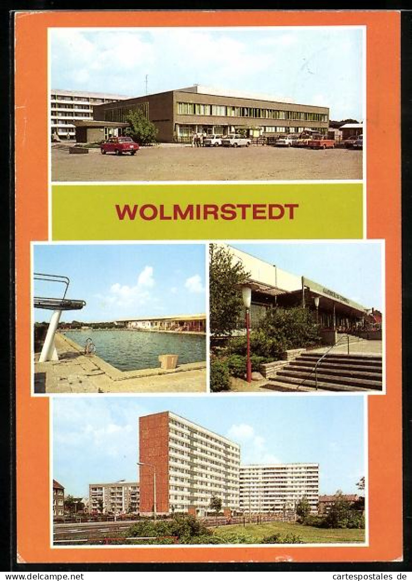 AK Wolmirstedt, Schwimmbad, Plattenbauten, Kulturhaus