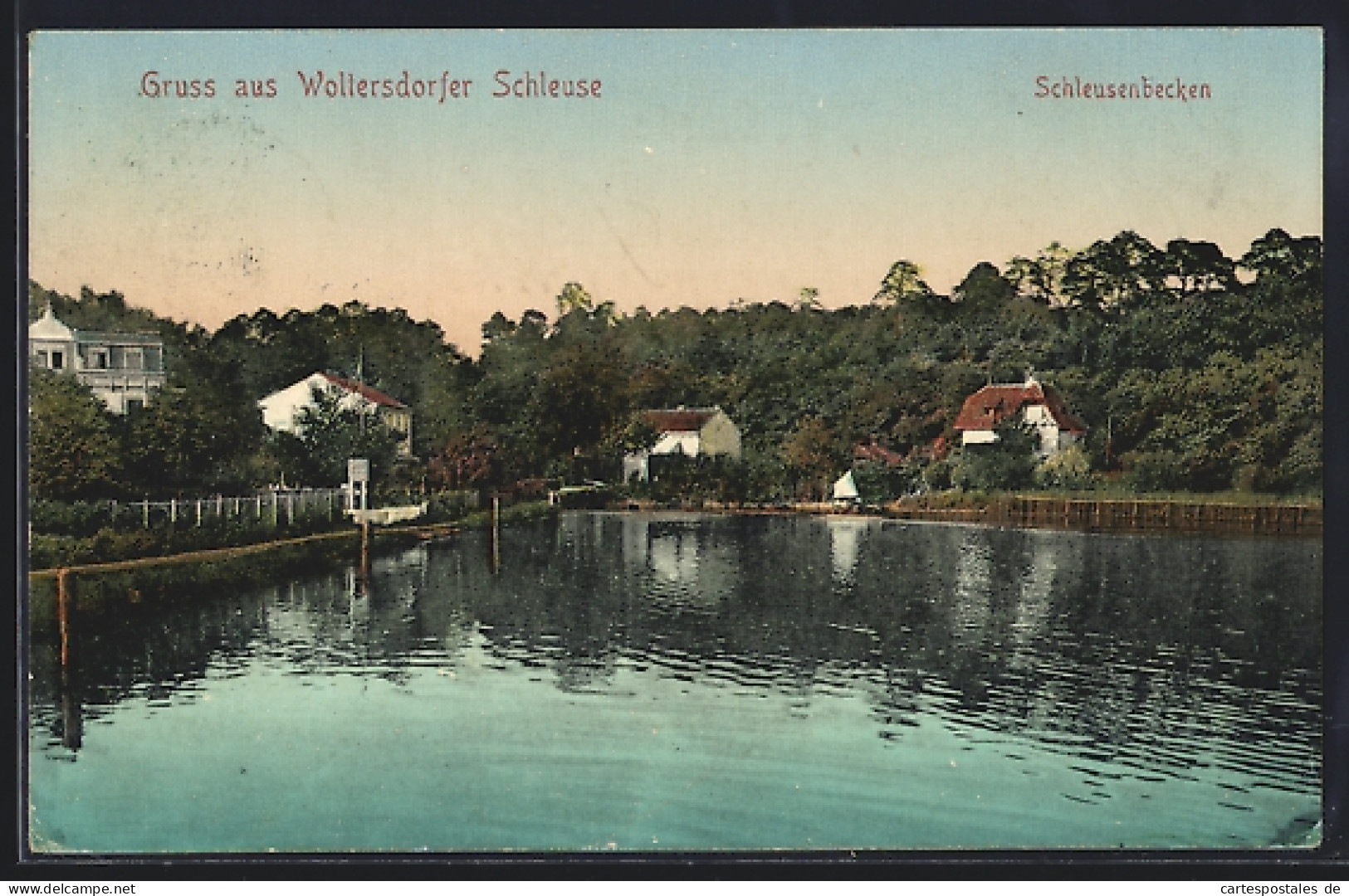 AK Woltersdorf / Erkner, Schleusenbecken