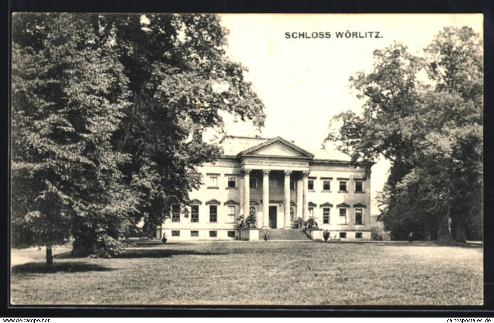 AK Wörlitz, Ansicht von Schloss Wörlitz