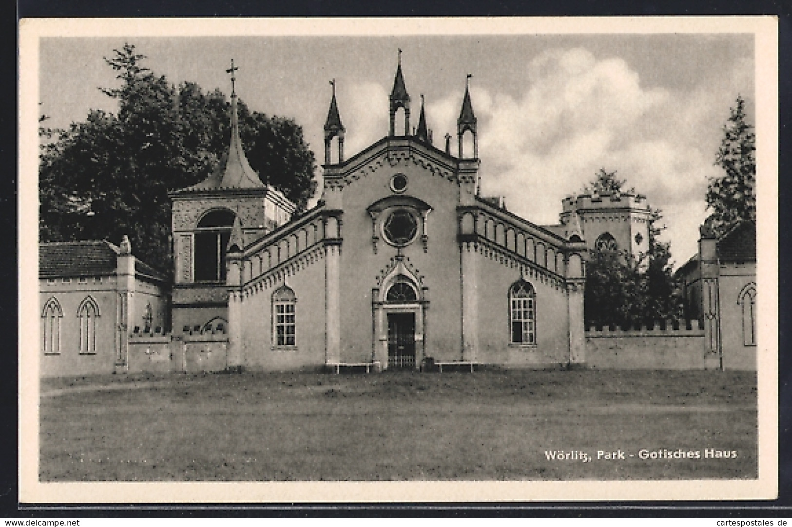 AK Wörlitz, Park, Gotisches Haus