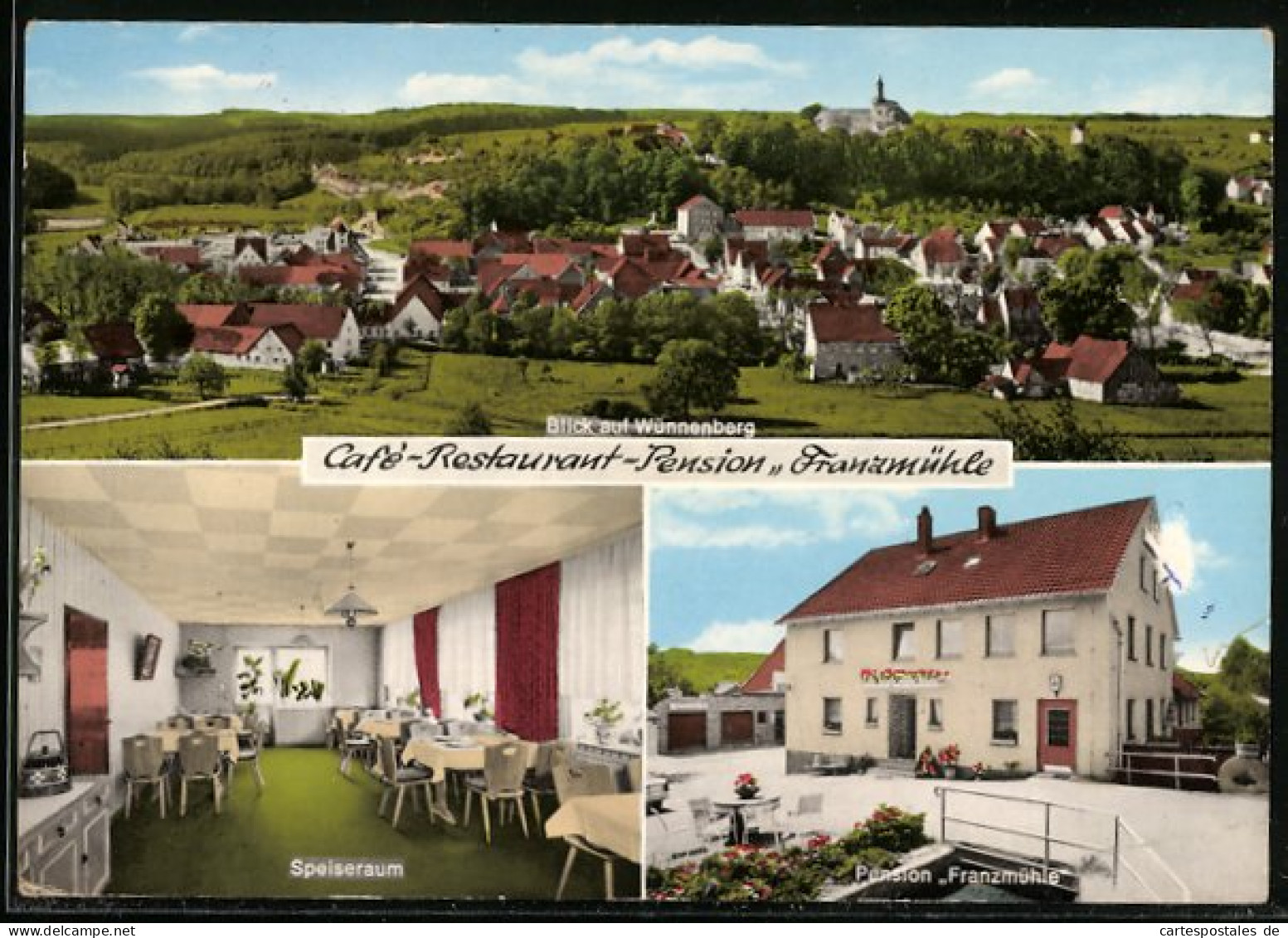 AK Wünnenberg, Cafe-Restaurant-Pension Franzmühle Inh. Heinrich Voits