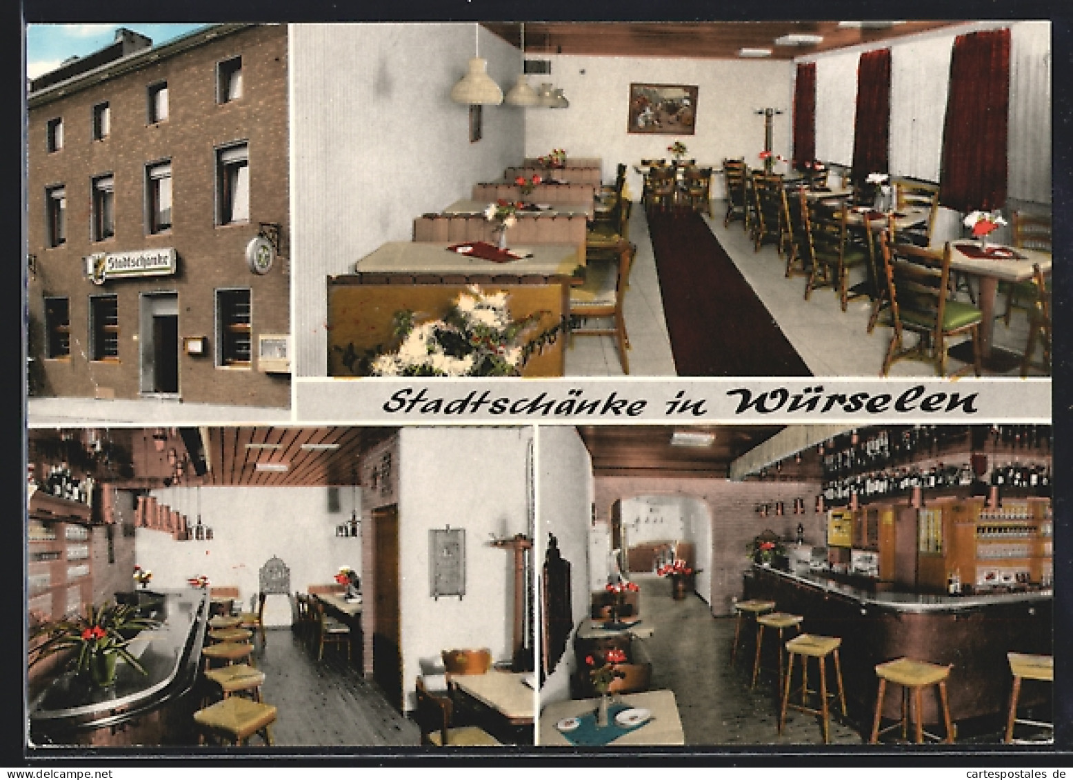 AK Würselen, Gasthaus Stadtschänke, Kaiserstrasse 11, Innenansichten