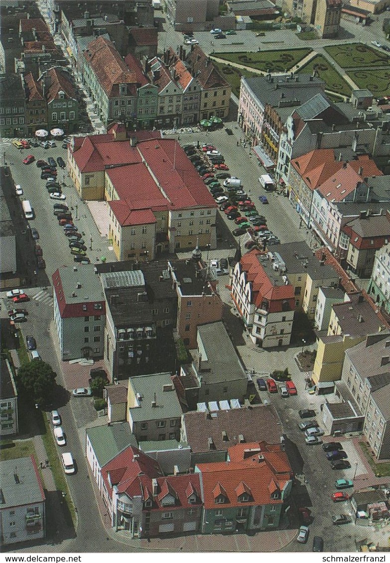 AK Zary Sorau Rynek Markt Luftbild Widok z lotu ptaka a Marszow Marsdorf Schönwalde Polski Polska Polen Pologne Poland