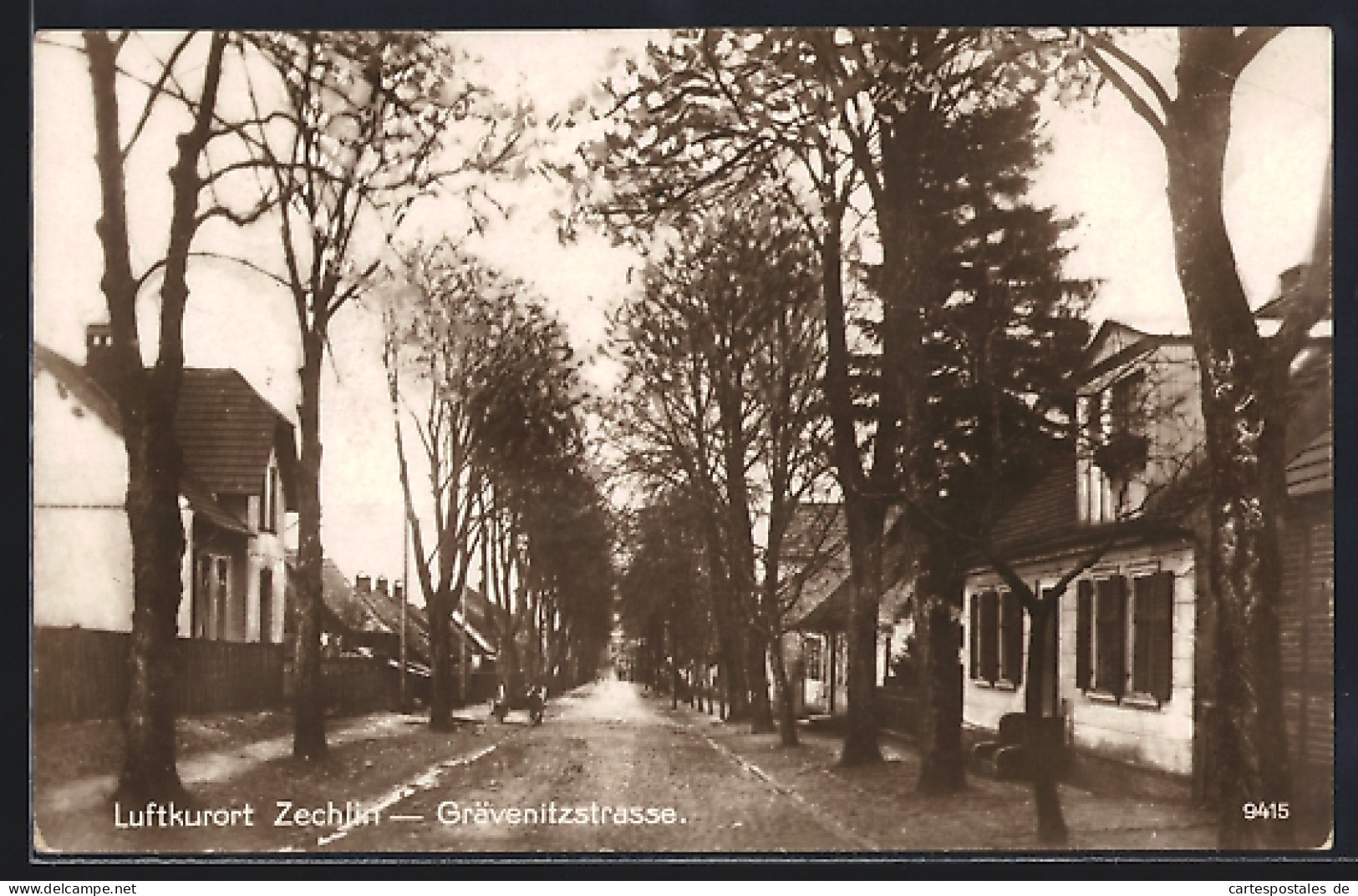 AK Zechlin, Blick in die Grävenitzstrasse