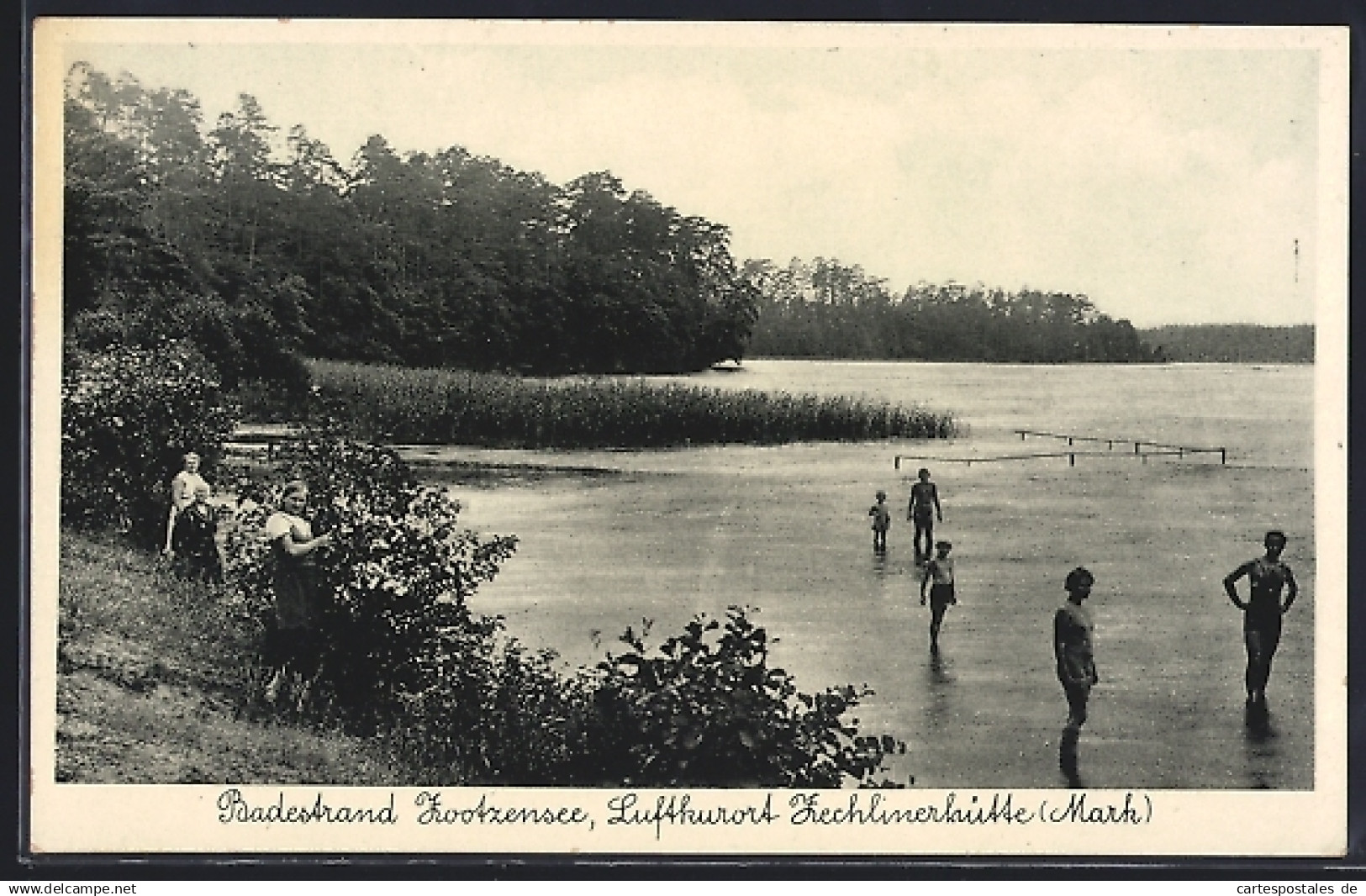 AK Zechlinerhütte /Mark, Badestrand Zwotzensee