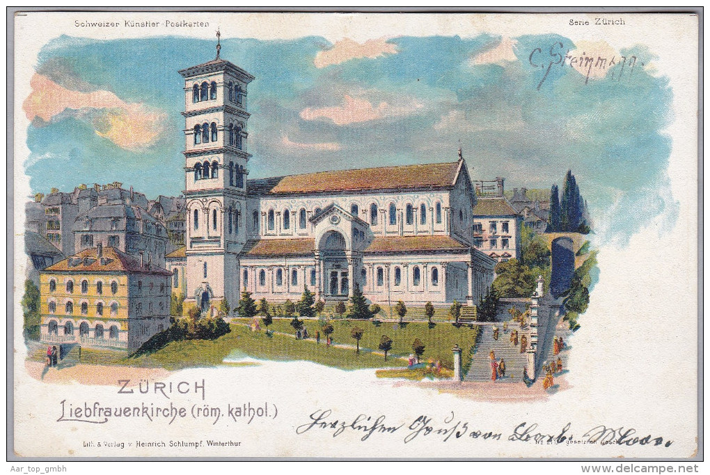 AK ZHs ZÜRICH ungebraucht Liebfrauenkirche H. Schlumpf Verlag