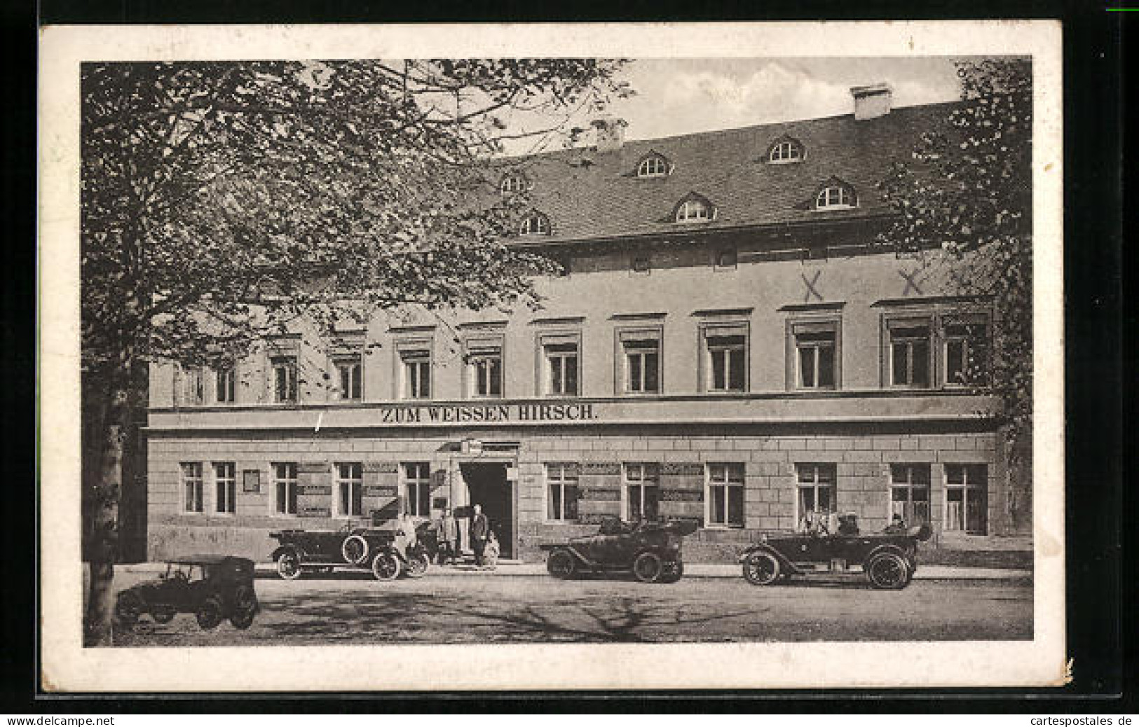 AK Zöblitz, Hotel zum weissen Hirsch