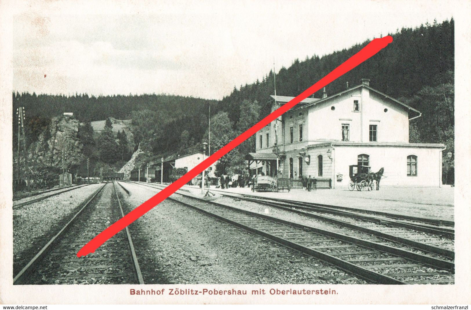 AK Zöblitz Pobershau Erzgebirge Bahnhof a Oberlauterstein Rittersberg Kniebreche Marienberg Ansprung Lengefeld Pockau
