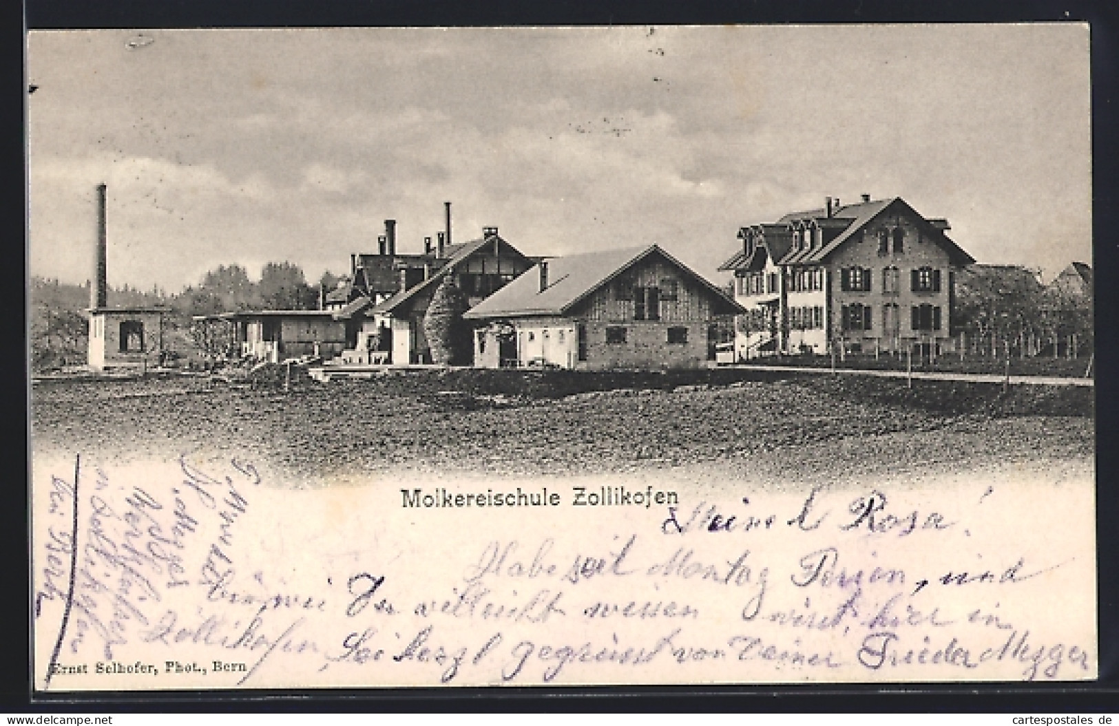 AK Zollikofen, Molkereischule Zollikofen, Totalansicht