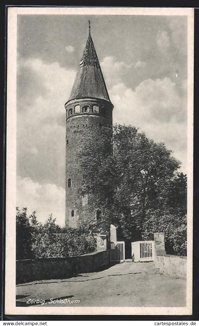 AK Zörbig, Blick auf den Schlossturm