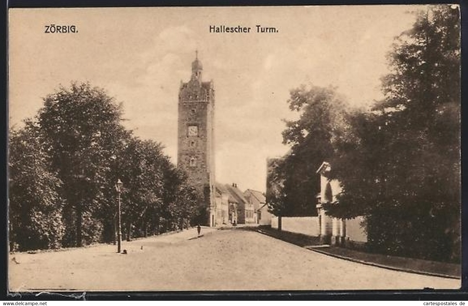 AK Zörbig, Hallescher Turm