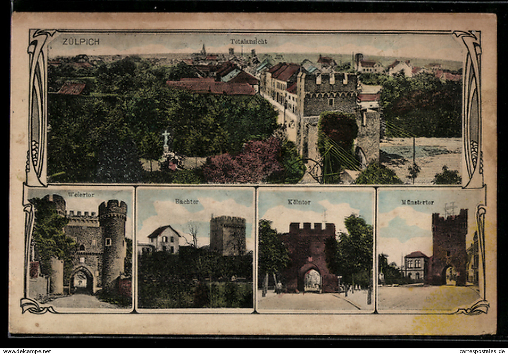 AK Zülpich, Bachtor, Kölntor, Münstertor