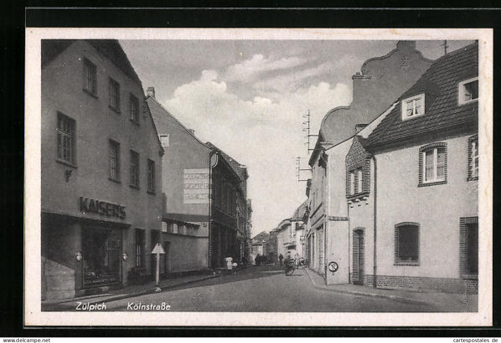 AK Zülpich, Kölnstrasse mit Kaiser`s Geschäft