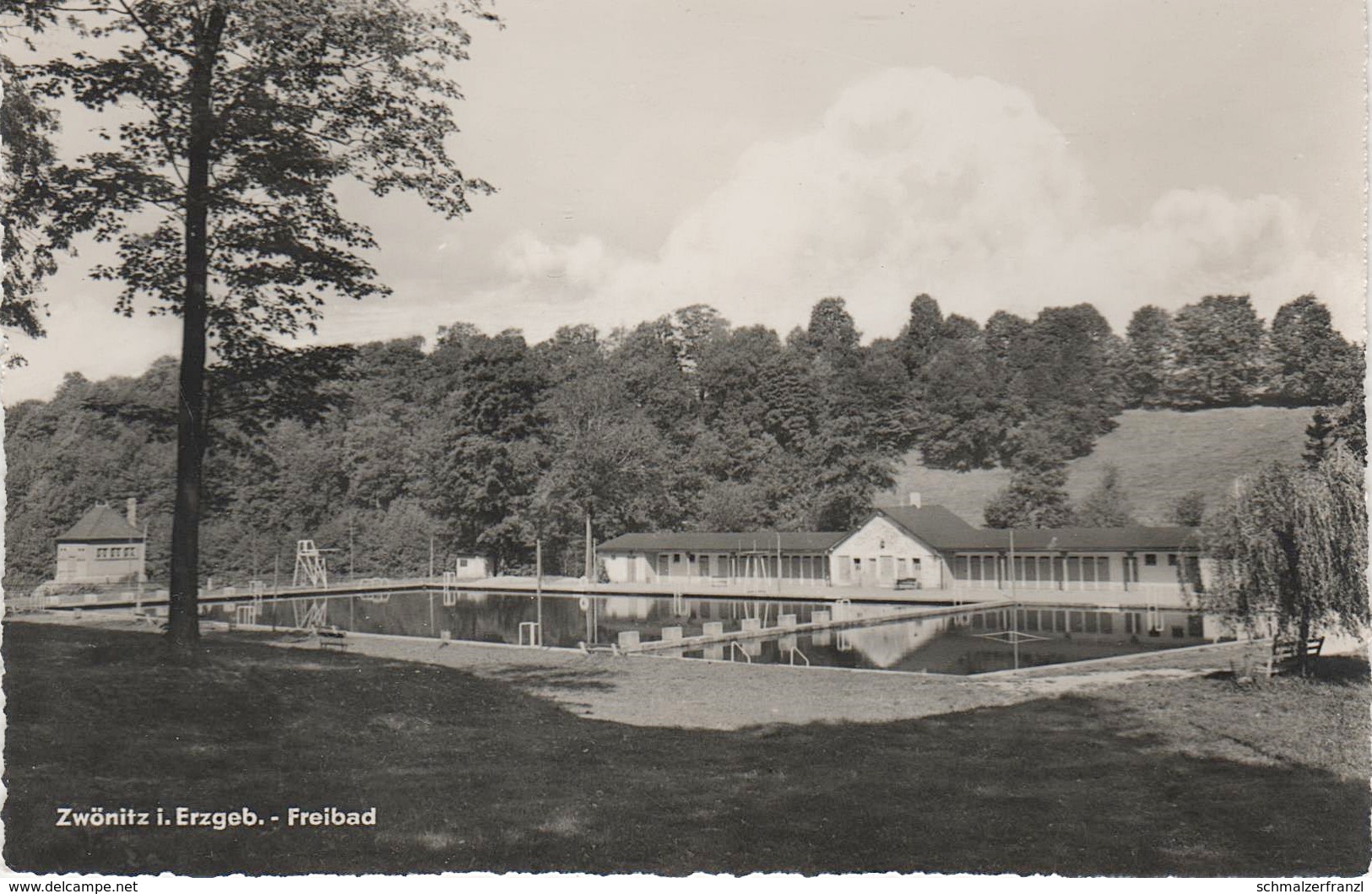 AK Zwönitz Freibad Schwimmbad Bad a Niederzwönitz Affalter Lenkersdorf Dorfchemnitz Lößnitz Gablenz Erzgebirge DDR