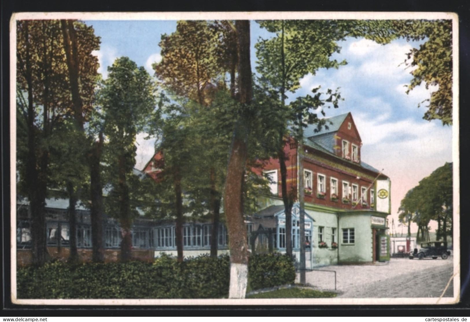 AK Zwönitz i. Erzgeb., Gasthof Feldschlösschen