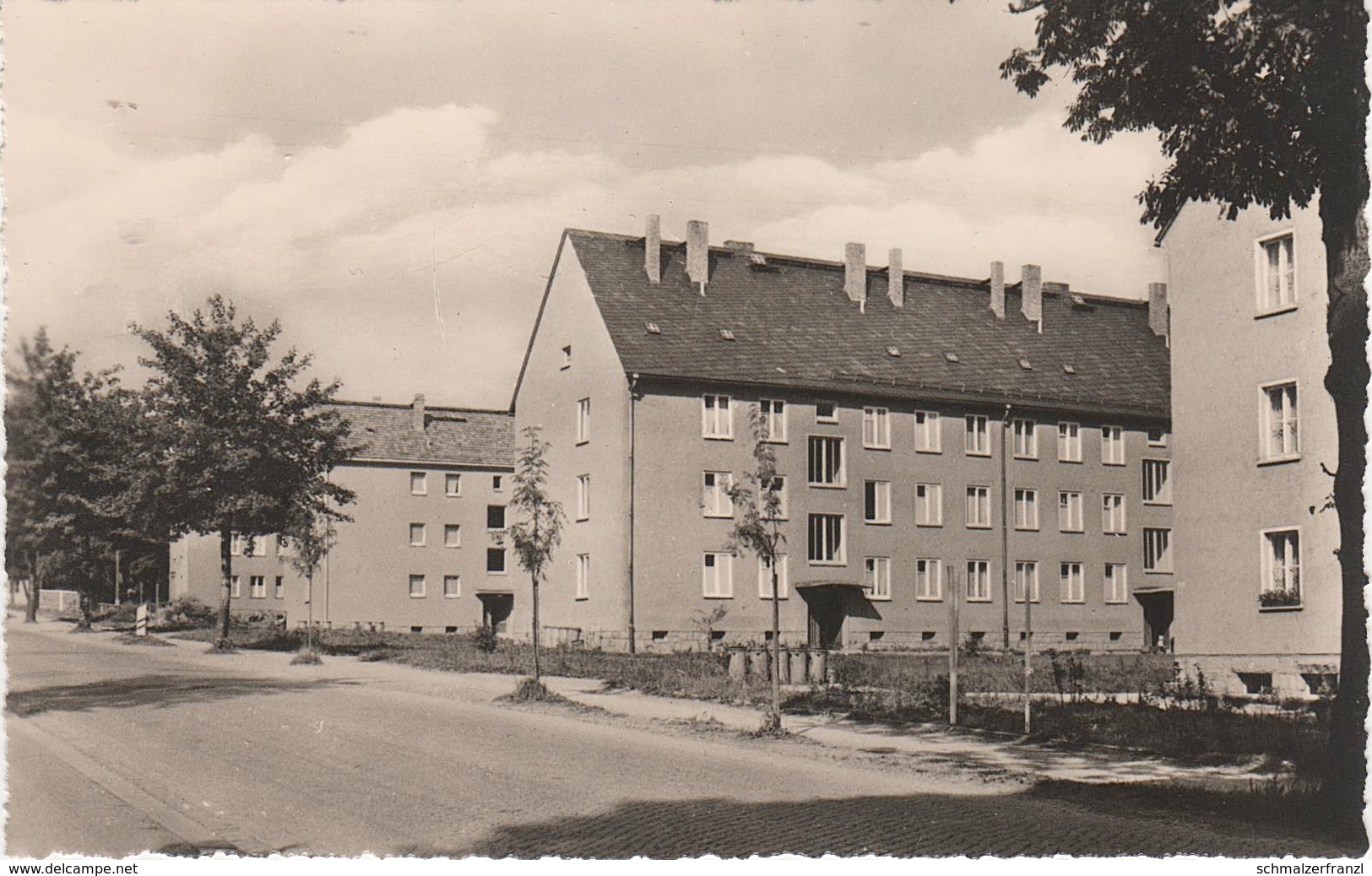 AK Zwönitz Siedlung Bahnhofstraße a Hartensteiner Neue Straße Wiesenstraße Goethestraße Lutherstraße Parkstraße DDR