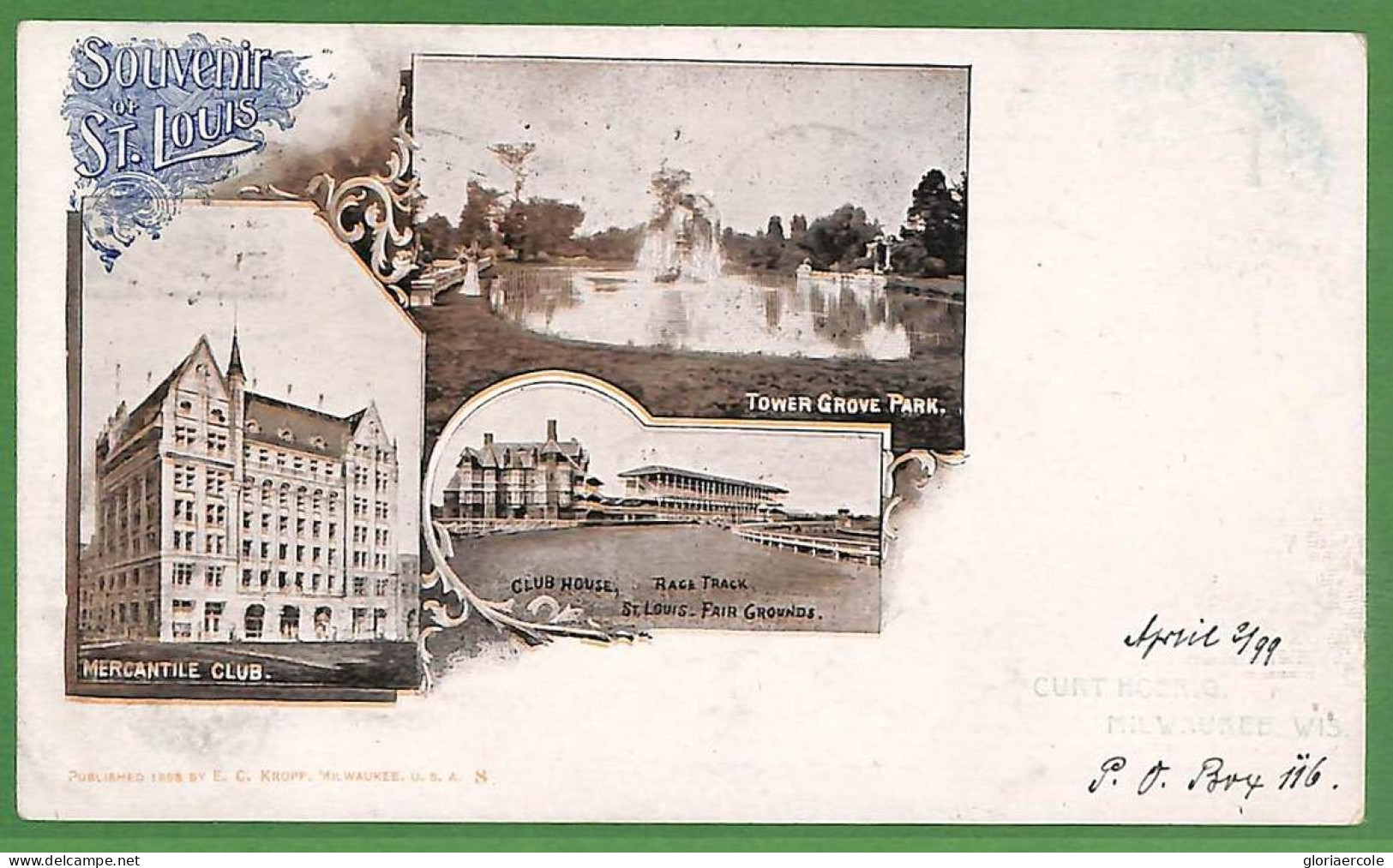 ak7735 - USA - VINTAGE POSTCARD - Mississippi, St.Louis - 1899
