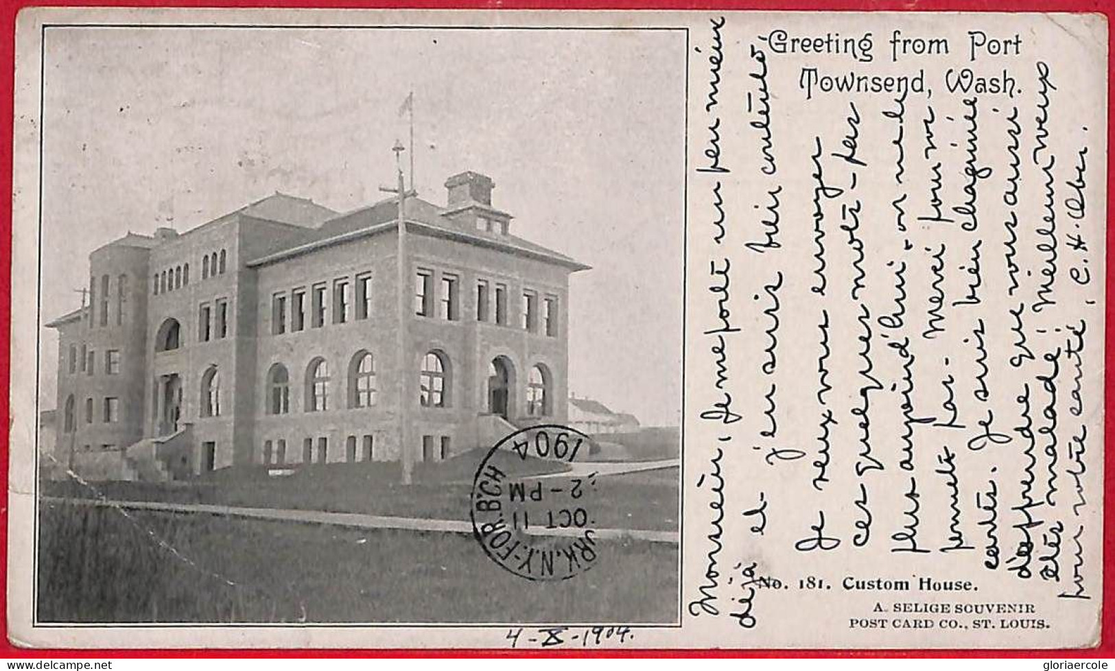 ak8510 - USA - VINTAGE POSTCARD -  Washington PORT TOWNSEND Custom House