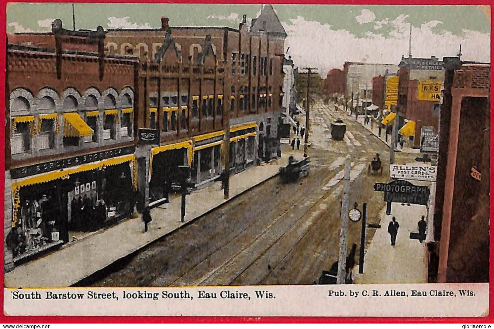 ak8540 - USA - VINTAGE POSTCARD - Wisconsin, Eau Claire, South Barstow Street