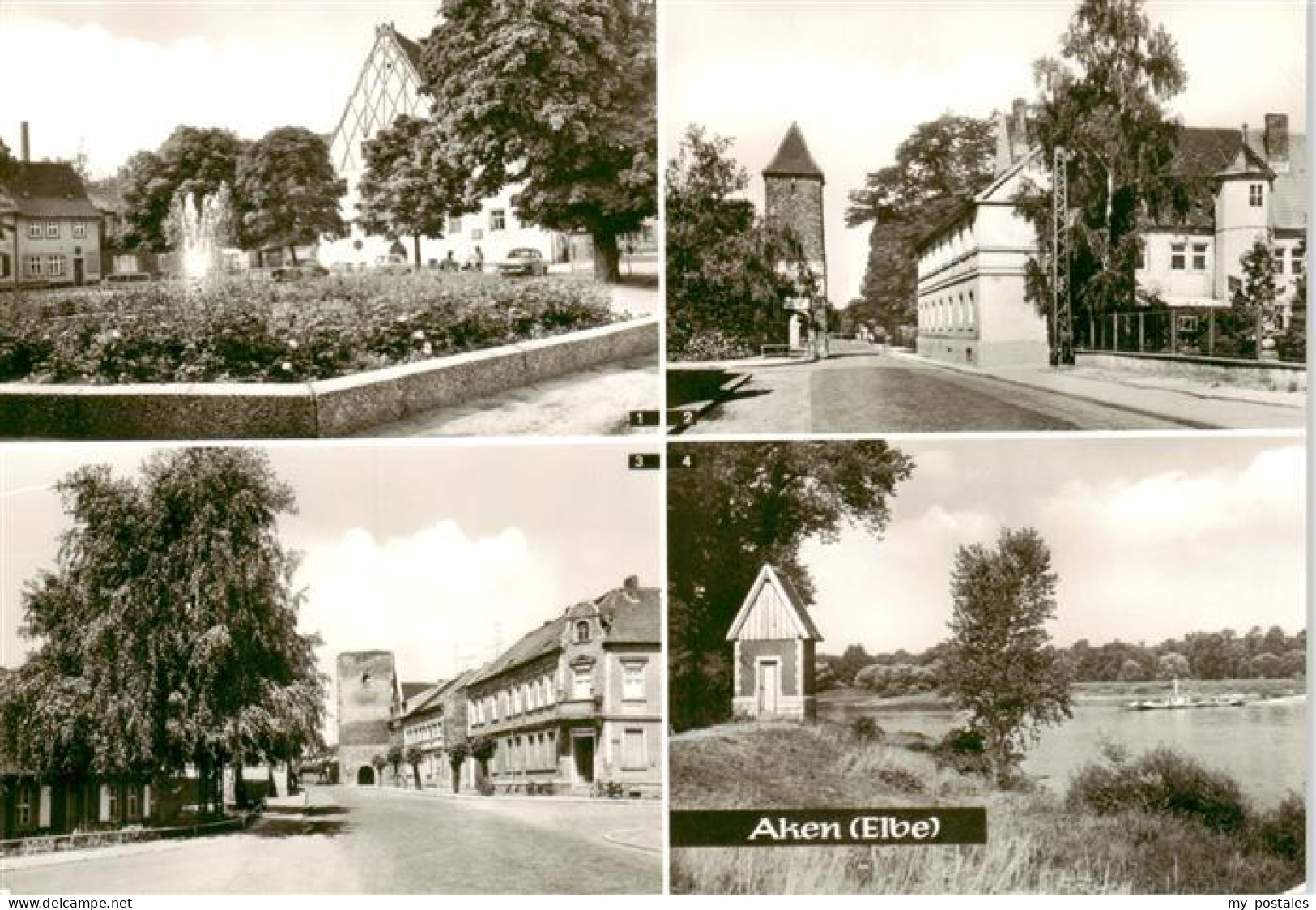 Aken Elbe Friedensplatz Burgstrasse Dessauer Strasse