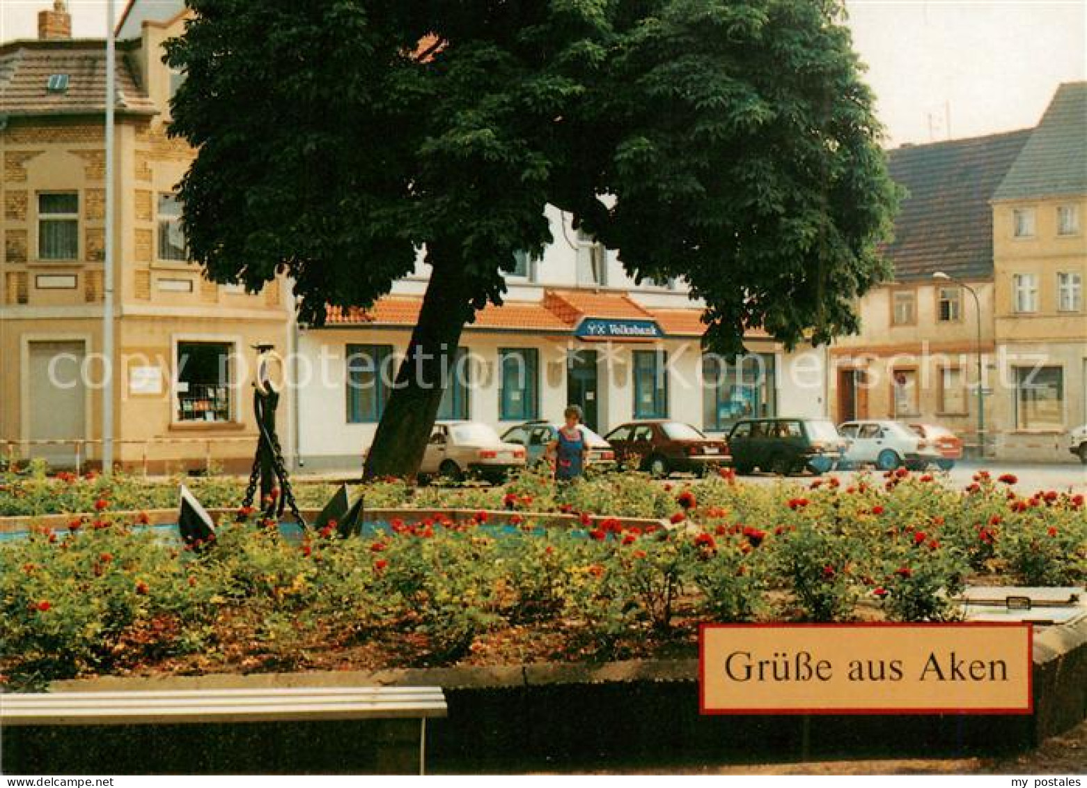 Aken Elbe Marktplatz
