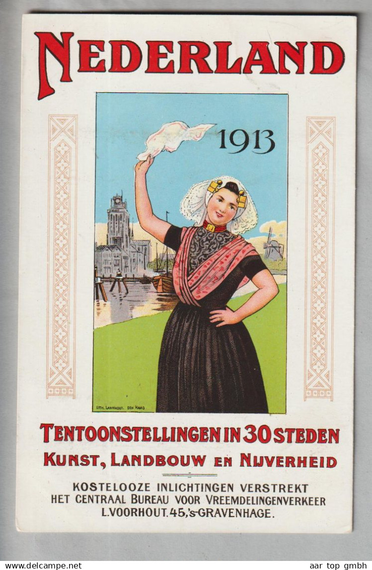 AKNiederlande Gravenhage 1913 Tentoonstellingen Litho ungebraucht