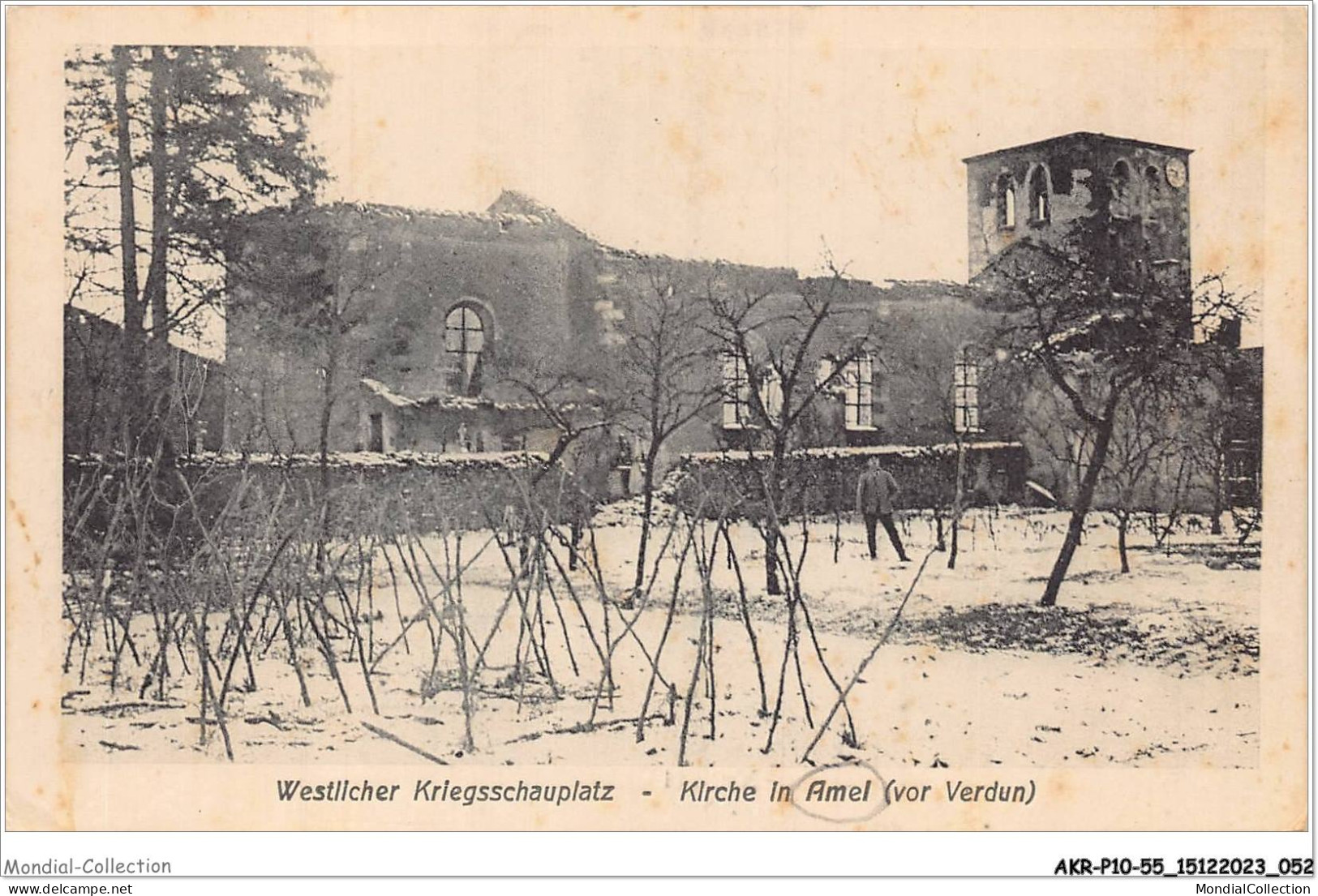 AKRP10-0954-55 - AMEL - Westlicheer kriegsschauplatz - Kirche in amel