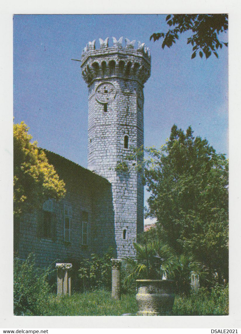 Albania Albanien Albanie SHKODER Clock Tower View 1990s Photo Postcard RPPc CPA (8184)