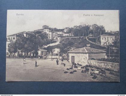 AK 1926 Albanien Durres. Fusha e Kasapvet. Seltene Karte! Social Philately Carl Patsch Archaeologe und Historiker!!