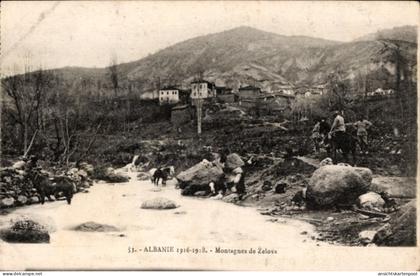 CPA Albanien, Berge von Zelova