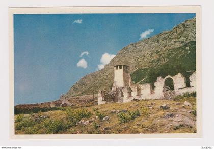 Albania Albanien Albanie Krujë Kruja Old Castle Ruins View Vintage 1950s Photo Postcard RPPc CPA (41107)