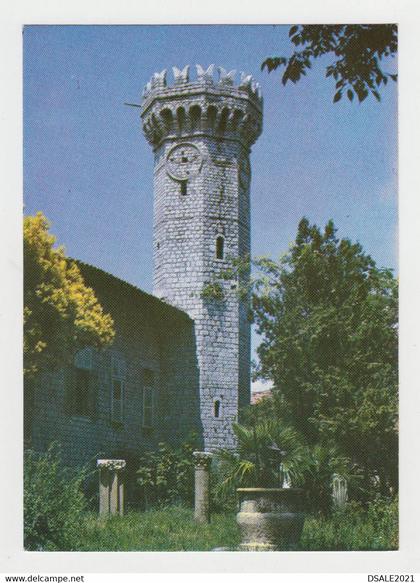 Albania Albanien Albanie SHKODER Clock Tower View 1990s Photo Postcard RPPc CPA (8184)