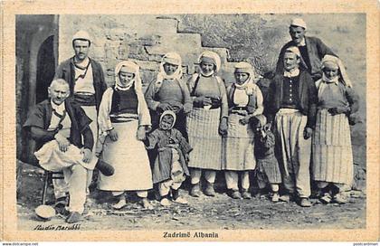Albania - ZADRIMA - Inhabitants - Publ. Marubbi