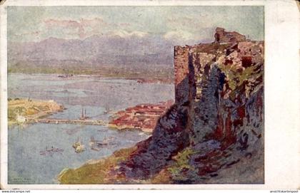 Artiste CPA Prinz, Karl Ludwig, Scutari Skutari Shkodra Albanien, Blick auf den Ort