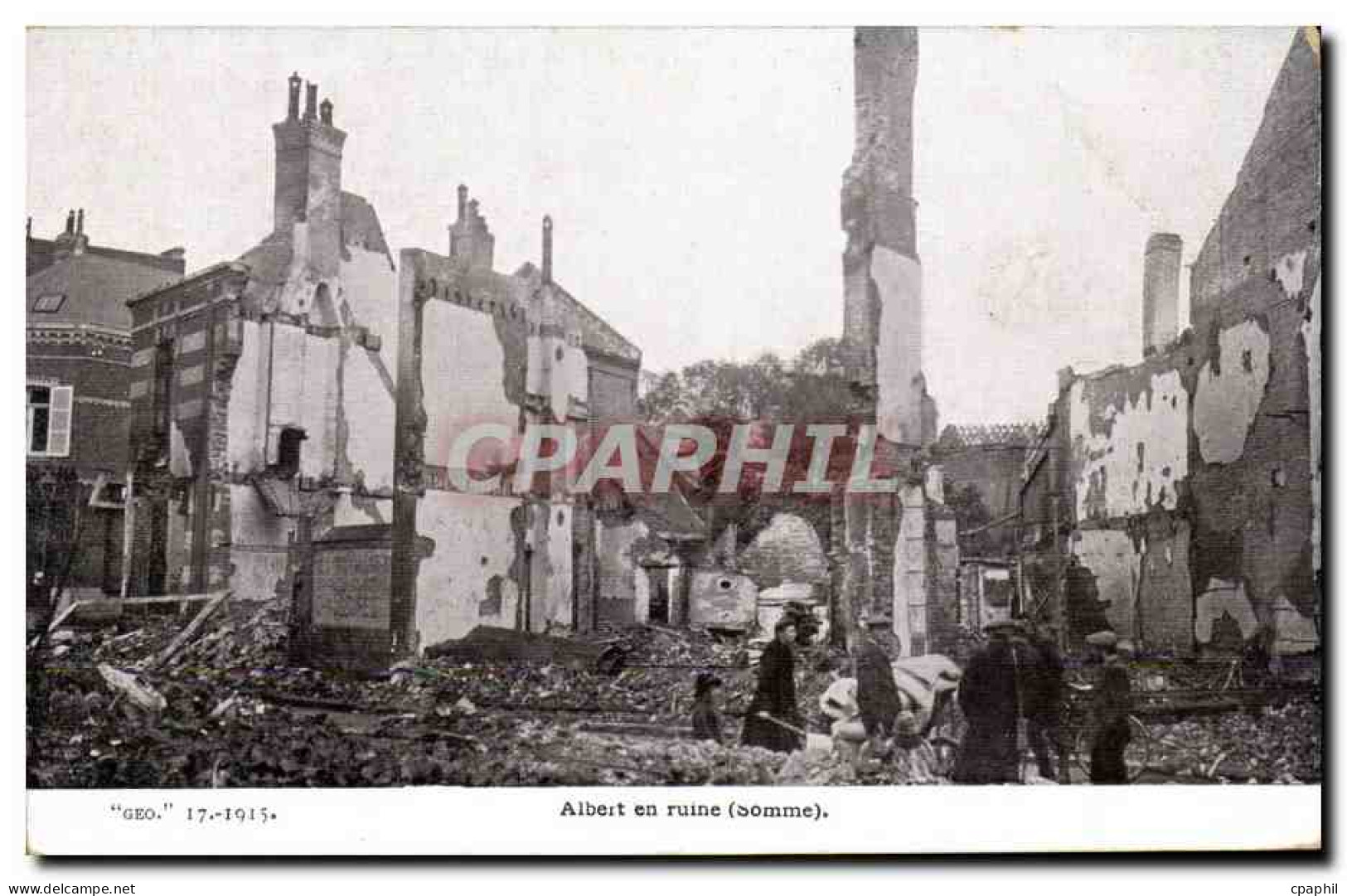 Albert en ruines - CPA