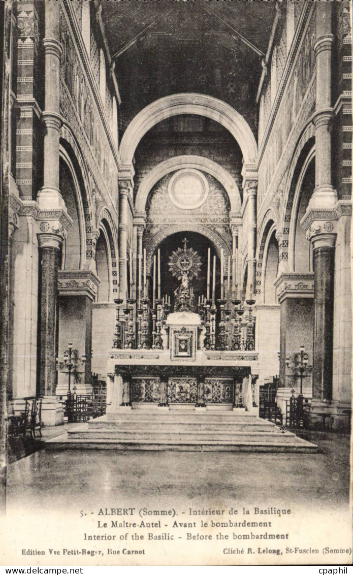Albert - Interieur de la Basilique - CPA