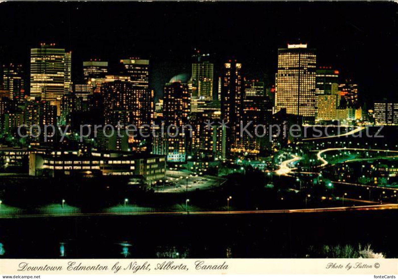 Alberta  Downtown Edmonton Nacht