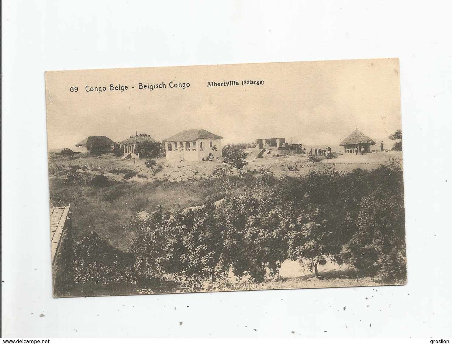 ALBERTVILLE (KATANGA) 69 CONGO BELGE . BELGISCH CONGO (CARTE AVEC ENTIER POSTAL)
