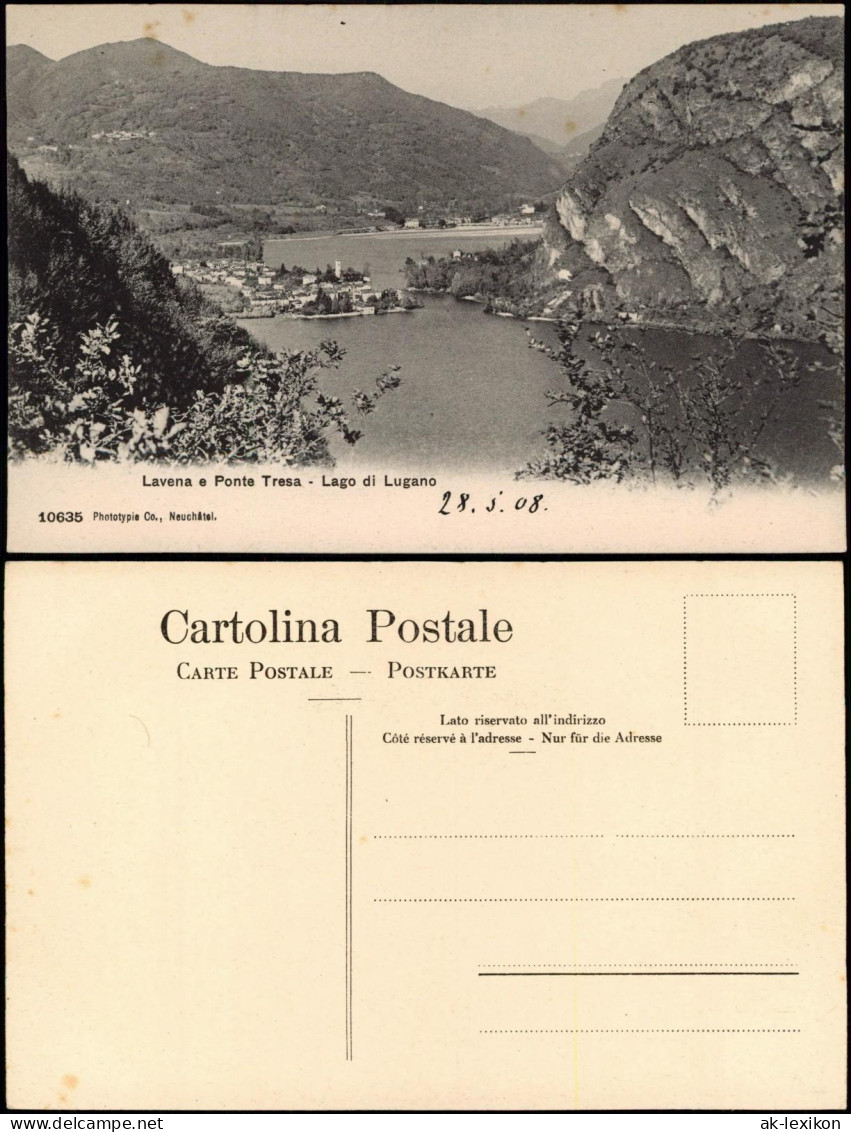 Albogasio (Luganersee) Albogasio (Lago di Lugano) Stadtblick 1908